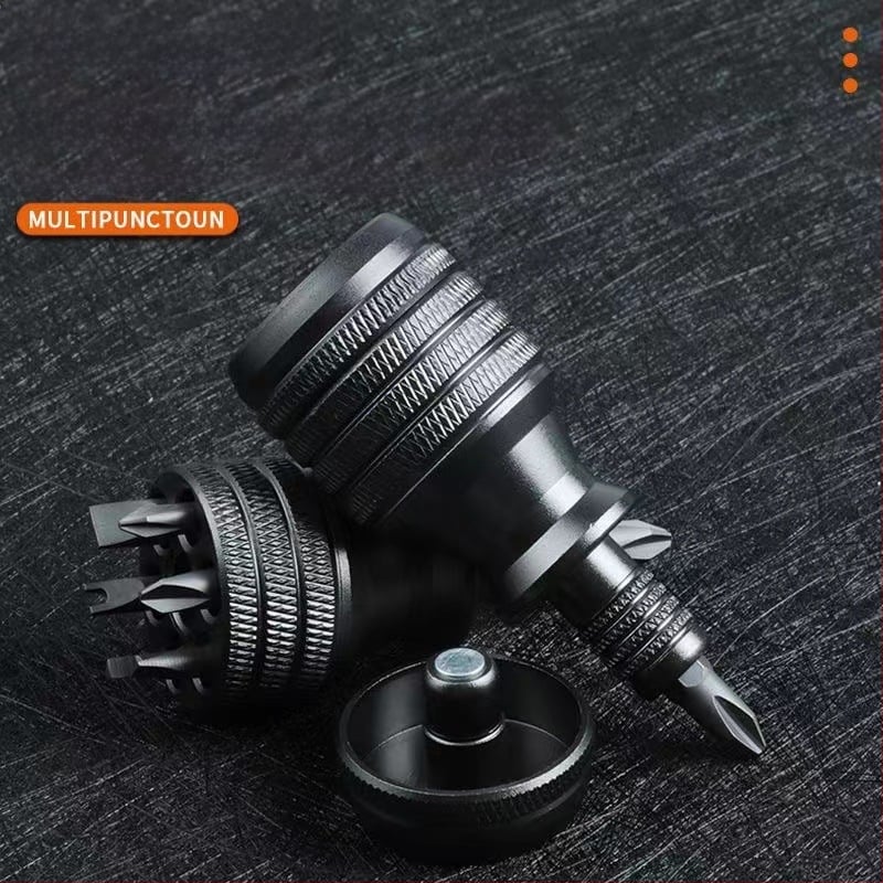 7-in-1 atsuktuvas iš CRV chromo-vanadžio plieno, ne magnetinis, be izoliacijos, kryžminio ir plokščio tipo antgaliai namų remontams