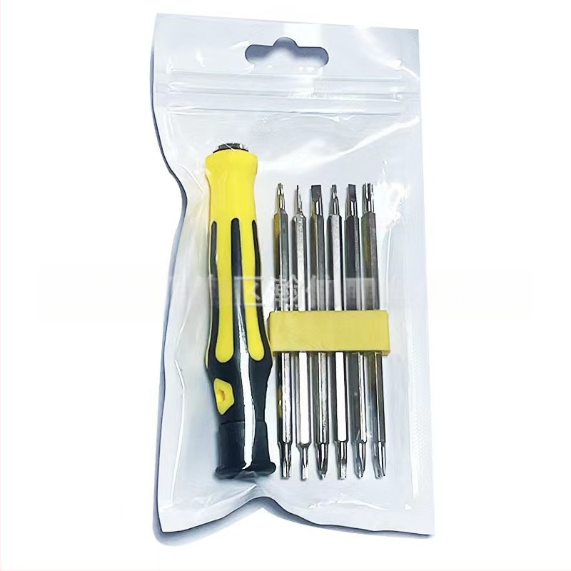 Atsuktuvo rinkinys – 6 dalių, magnetinis, izoliuotas, 45# plienas, tikslus įrankis kompiuterių ir mobiliųjų telefonų demontavimui