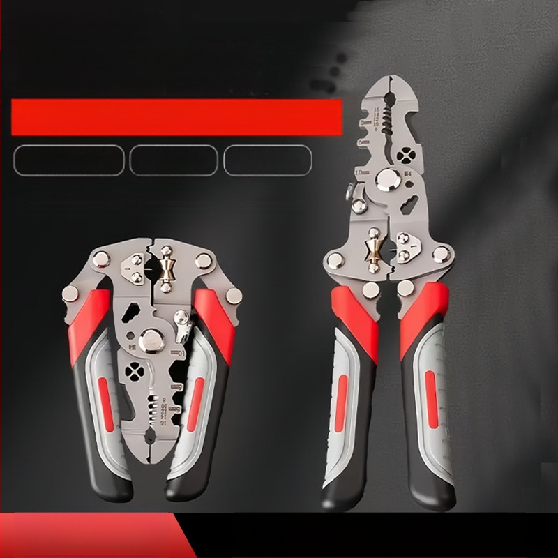 Sklopive višefunkcionalne kliješta za odizoliranje žice za električare — krušna glava, težina 0,192 kg, za skidanje izolacije, rezanje, krimpanje i navijanje žice