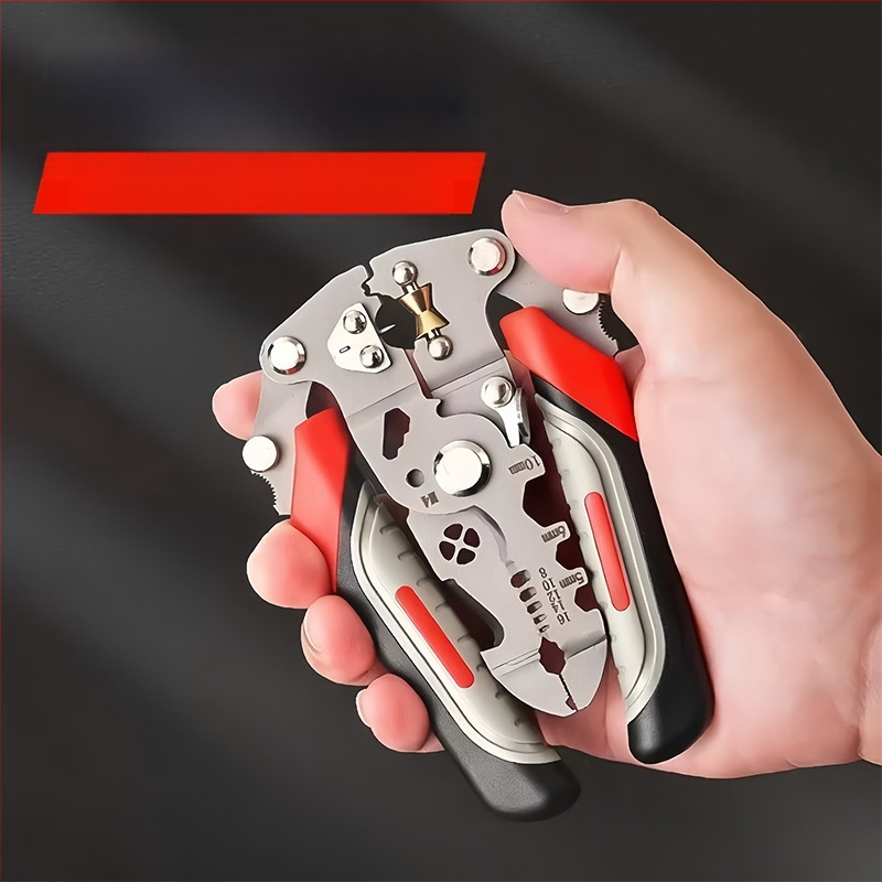 Sklopive višefunkcionalne kliješta za odizoliranje žice za električare — krušna glava, težina 0,192 kg, za skidanje izolacije, rezanje, krimpanje i navijanje žice