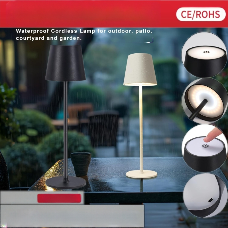 Aolishi Goblet επιτραπέζιο φωτιστικό με χειρισμό αφής, τρία χρώματα φωτισμού, 5V τροφοδοσία, CE πιστοποίηση