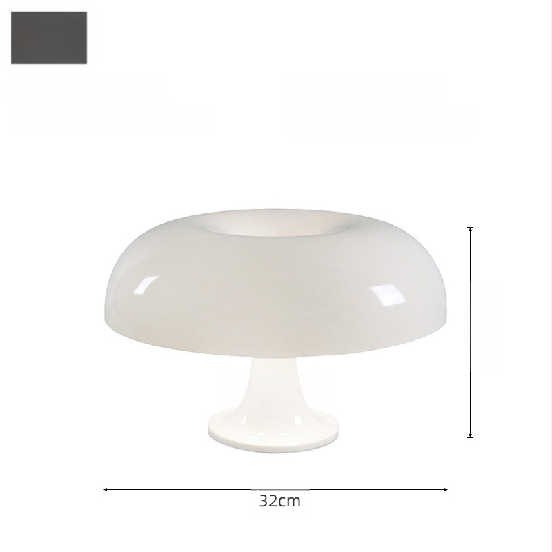 Ακρυλικός επιτραπέζιος λαμπτήρας μανιτάρι, μοντέρνος μινιμαλιστικός σχεδιασμός, πλαστικό σώμα, ατμοσφαιρικό φως, κατασκευασμένος σύμφωνα με τα σχέδια, τάση ≤36V