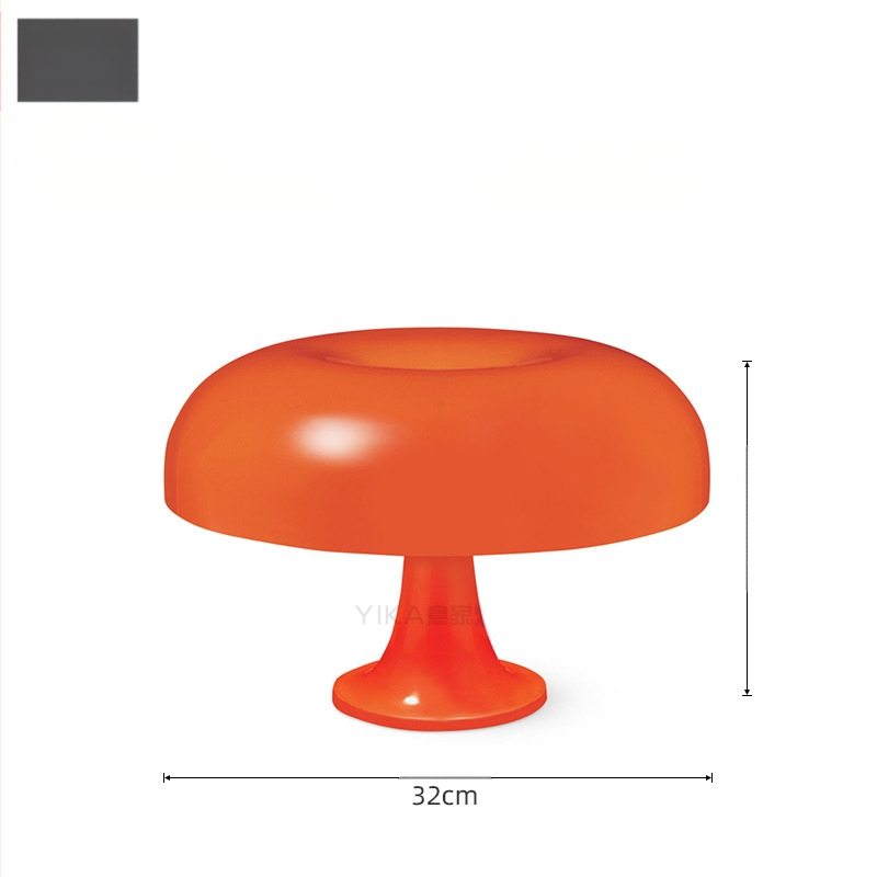 Ακρυλικός επιτραπέζιος λαμπτήρας μανιτάρι, μοντέρνος μινιμαλιστικός σχεδιασμός, πλαστικό σώμα, ατμοσφαιρικό φως, κατασκευασμένος σύμφωνα με τα σχέδια, τάση ≤36V