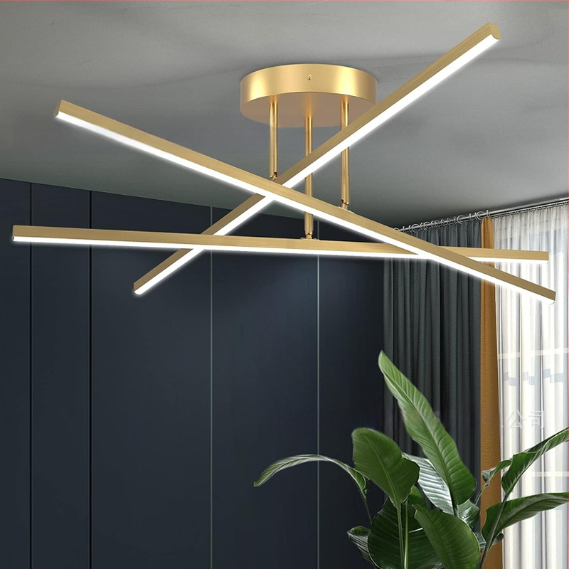 Stropni luster tip grančica, nordičkog stila, LED svjetlo, metalno tijelo od željeza, rasvjeta 15–30 m²