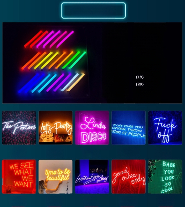 LED modeliavimo dekoratyvinė lemputė su lankstiu neon stiliumi, E14 lizdas, 220V, IP68, reguliuojamas šviesos intensyvumas