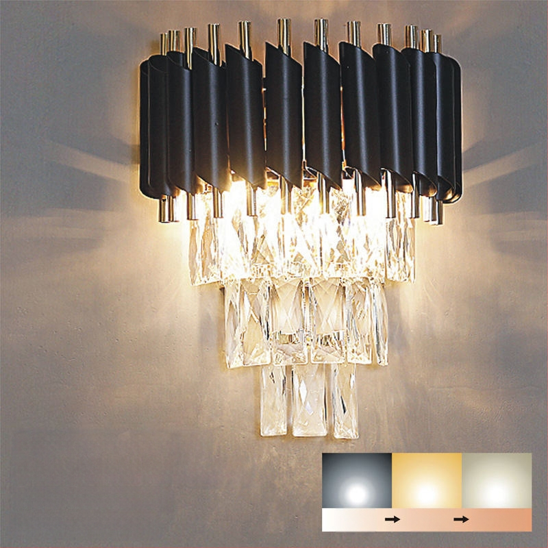 Kristalni lustar u stilu laganog luksuza, LED izvor svjetla, tijelo od željeza, domet osvjetljenja 15–30㎡