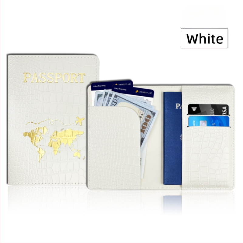 PU odos su krokodilo raštu pasportų dėklas, vidus iš dirbtinės odos, kasdieniam naudojimui, talpina pasą ir asmens tapatybės kortelę