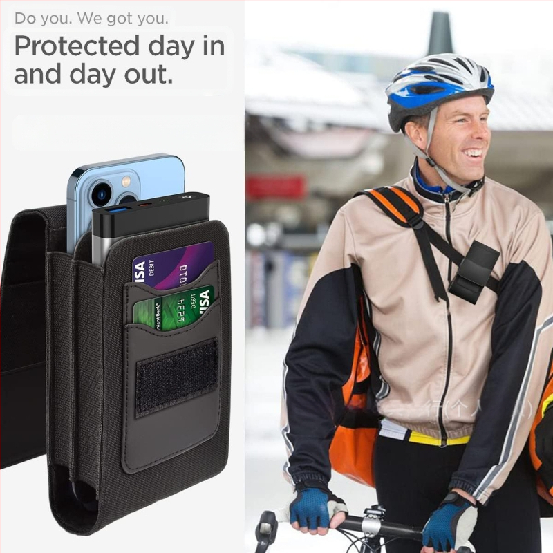 Telefono dėklas – Oxford audinys, reljefinis paviršius; atsparus dėvėjimuisi, kritimams ir pirštų atspaudų atsparus; suderinamas su iPhone 12, 13, 14 ir kt.