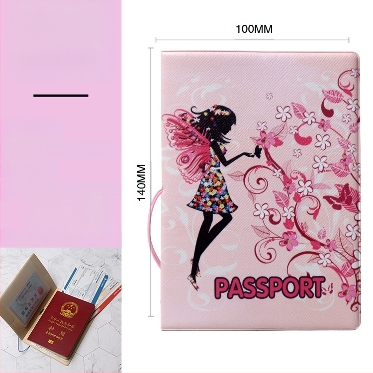 Pases turētājs no PVC ādas, 1 atvērums, modelis A0341, anime karikatūras motīvs, iekšpuse no sintētiskās ādas (PVC āda; 1 atvērums; A0341; anime karikatūra; sintētiskā āda)