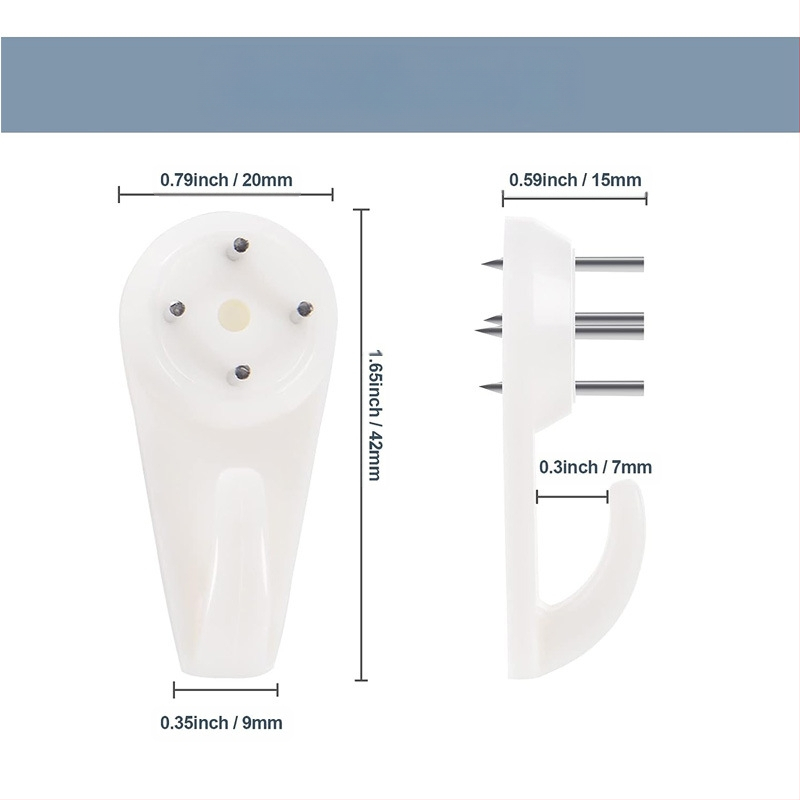 Nematomas sieninis kabliukas rėmams iš plastiko, rankų darbas, šiuolaikinis minimalistinis stilius.