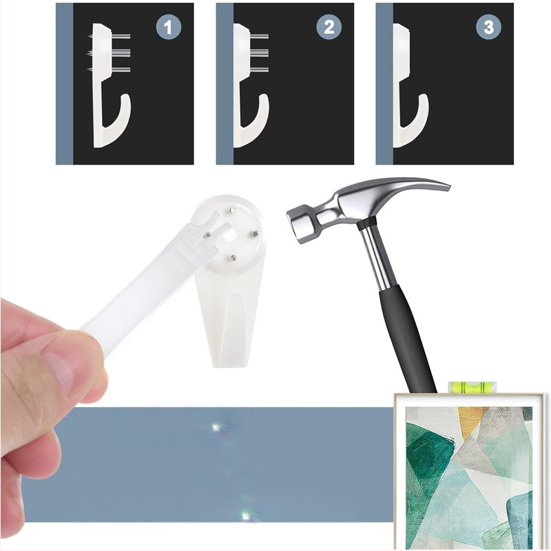 Nematomas sieninis kabliukas rėmams iš plastiko, rankų darbas, šiuolaikinis minimalistinis stilius.