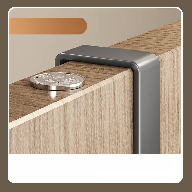 Geležinė sieninė durų kabykla, be gręžimo, skirtas koridoriui/miegamajam, 5 kg apkrova, 1 lygiui