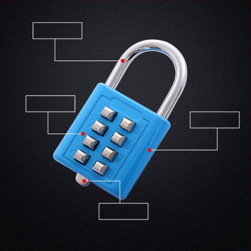 Λουκέτο από κράμα ψευδάργύρου, μηχανικό, μοντέλο: κλειδί, πάχος 3, απόσταση 30