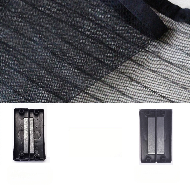 Magnetinės durų užuolaidos be gręžimo, 9 magnetinių sagtelių poros, uodų tinklas, poliesteris, svetainei, virtuvei ir restoranui