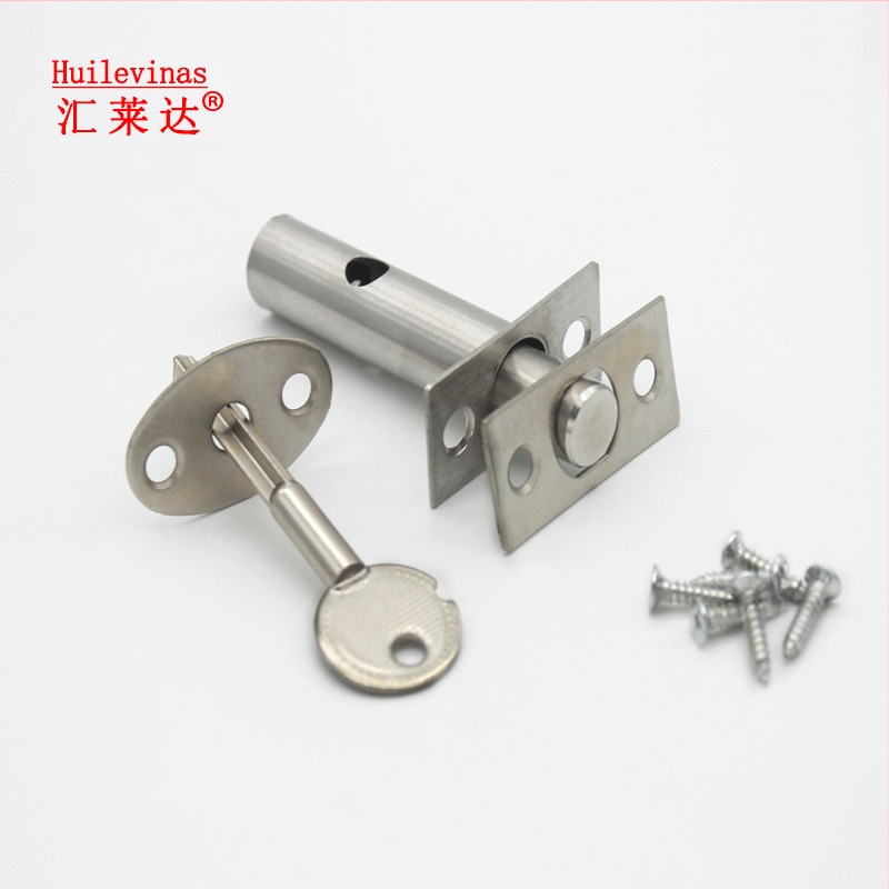 Κλειδαριά πόρτας από ανοξείδωτο χάλυβα για σωληνωτό φρεάτιο με κρυφό σταυρό-κλειδί, μοντέλο 001, κατάλληλη για μεταλλικές, ξύλινες και πυρασφαλείς πόρτες.