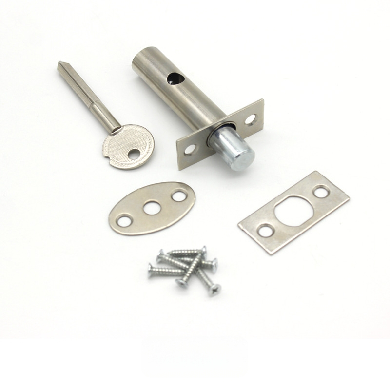 Κλειδαριά πόρτας από ανοξείδωτο χάλυβα για σωληνωτό φρεάτιο με κρυφό σταυρό-κλειδί, μοντέλο 001, κατάλληλη για μεταλλικές, ξύλινες και πυρασφαλείς πόρτες.