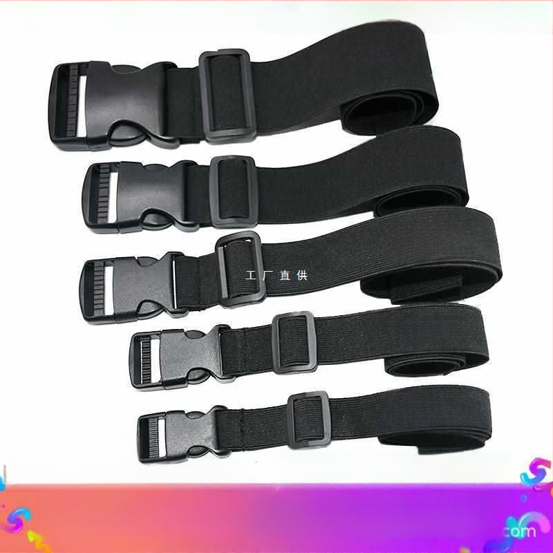 Elastinė juosta su plastine sagtimi, reguliuojamas dirželis stovyklai ir bagajui, 10 kg apkrova, prekinis ženklas Mumu