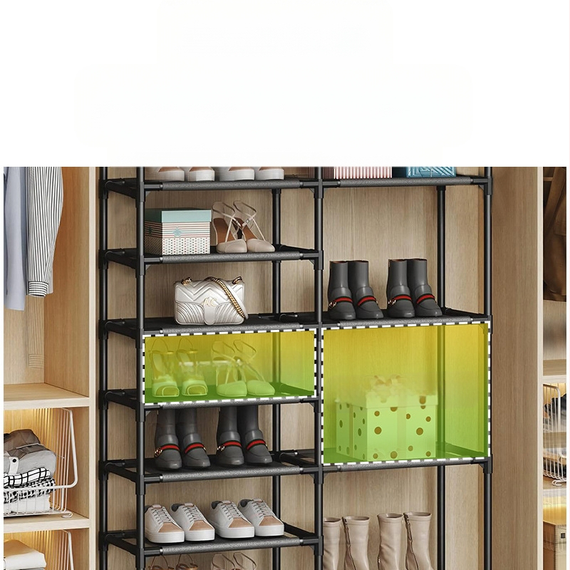 Ντουλάπι αποθήκευσης παπουτσιών – Πλαστικό, 8 επιπέδων, χώρος εισόδου, Μοντέλο 87 Long, Σύγχρονο μινιμαλιστικό σχέδιο