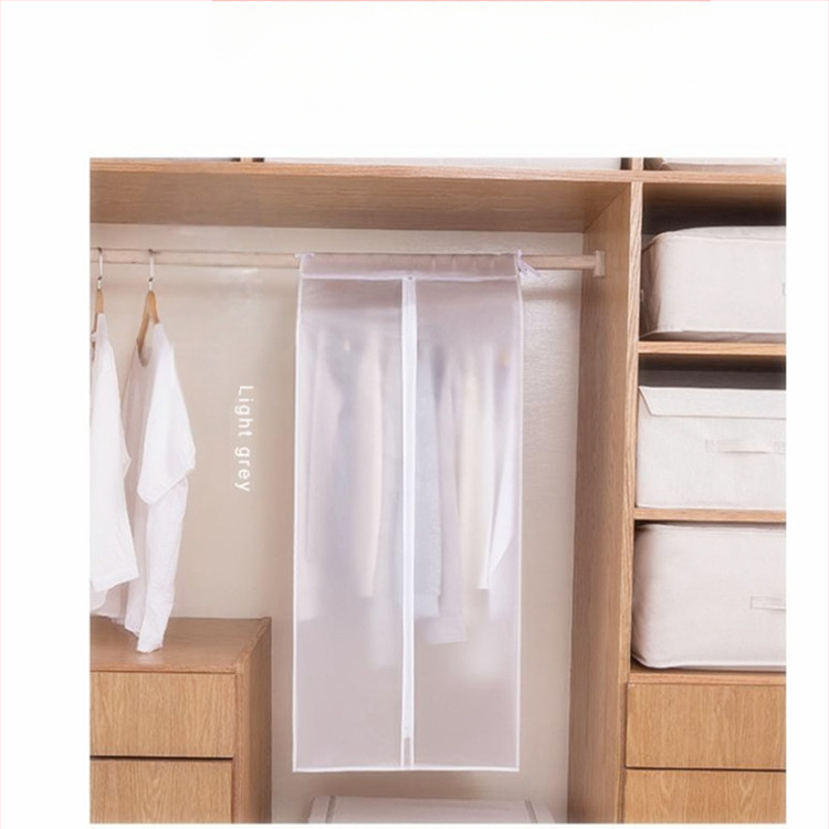 PEVA drabužių dulkių gaubtas, kūrybingas stilius, skirtas drabužių saugojimui miegamajame