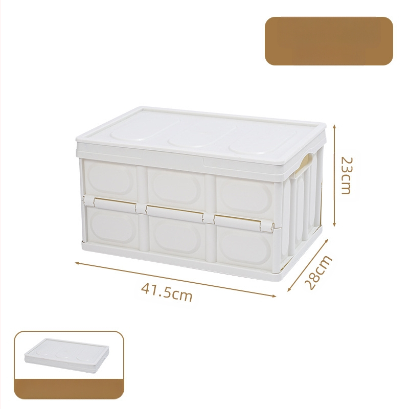 Sulankstoma lauko laikymo dėžė automobilių stovyklavimui - ABS + medinė plokštė, pledės raštas, dulkių nepralaidi