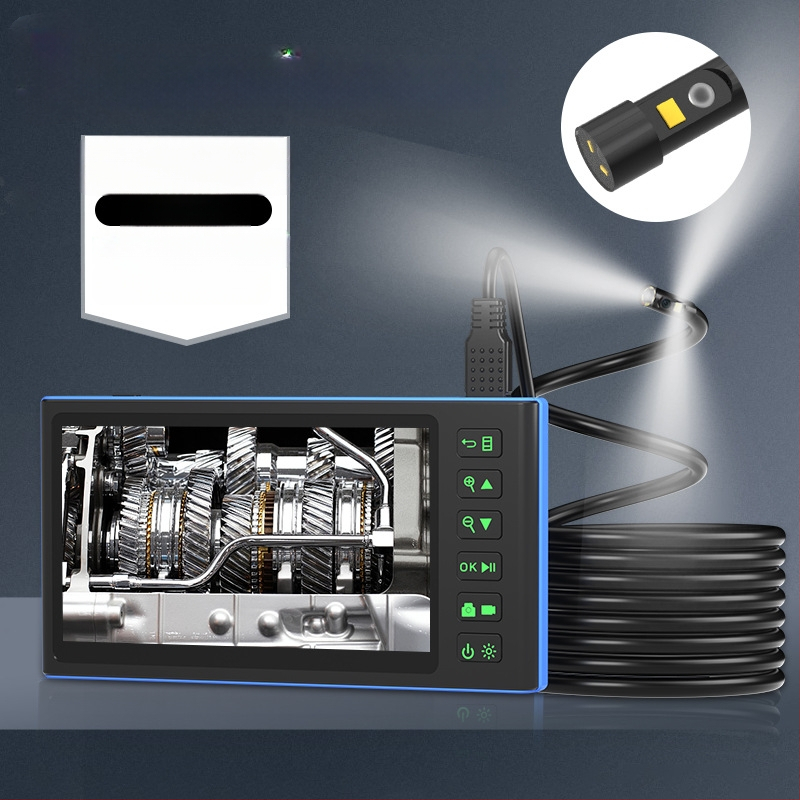VISHRT T23 Dviejų objektyvų pramoninis endoskopas vamzdžių patikrai, IP67 atsparus vandeniui, 7.9 mm zondas, darbinis ilgis 50, nešiojamas, pritaikomas