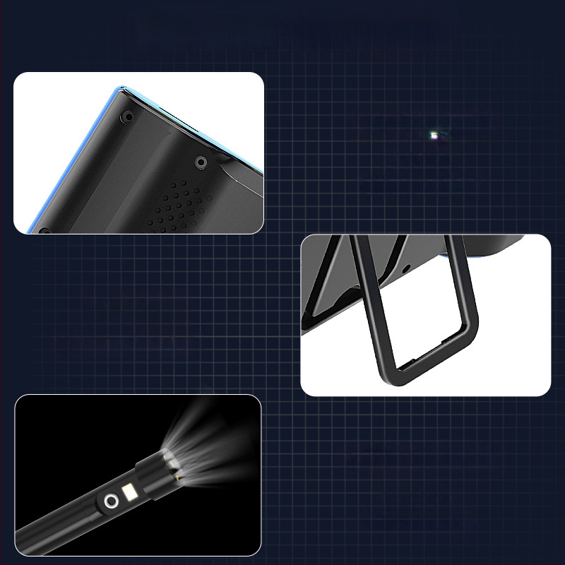 VISHRT T23 Dviejų objektyvų pramoninis endoskopas vamzdžių patikrai, IP67 atsparus vandeniui, 7.9 mm zondas, darbinis ilgis 50, nešiojamas, pritaikomas