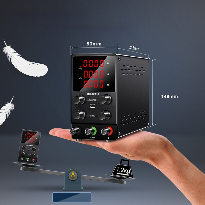 SPS1203 Ισχυρή DC Ρυθμιζόμενη Τροφοδοσία, 120 V, 3 A, 360 W, για Ηλεκτροχρωμία και Ηλεκτρολύσεις, Με Ρυθμιζόμενη Υψηλή Τάση