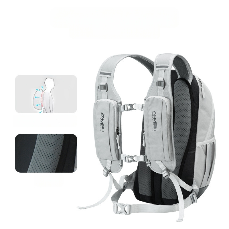 Dviračių kuprinė kelių ir kalnų dviračiams, 12L talpa, modelis 1061#, Nailonas/Poliesteris, su lietaus apsauga