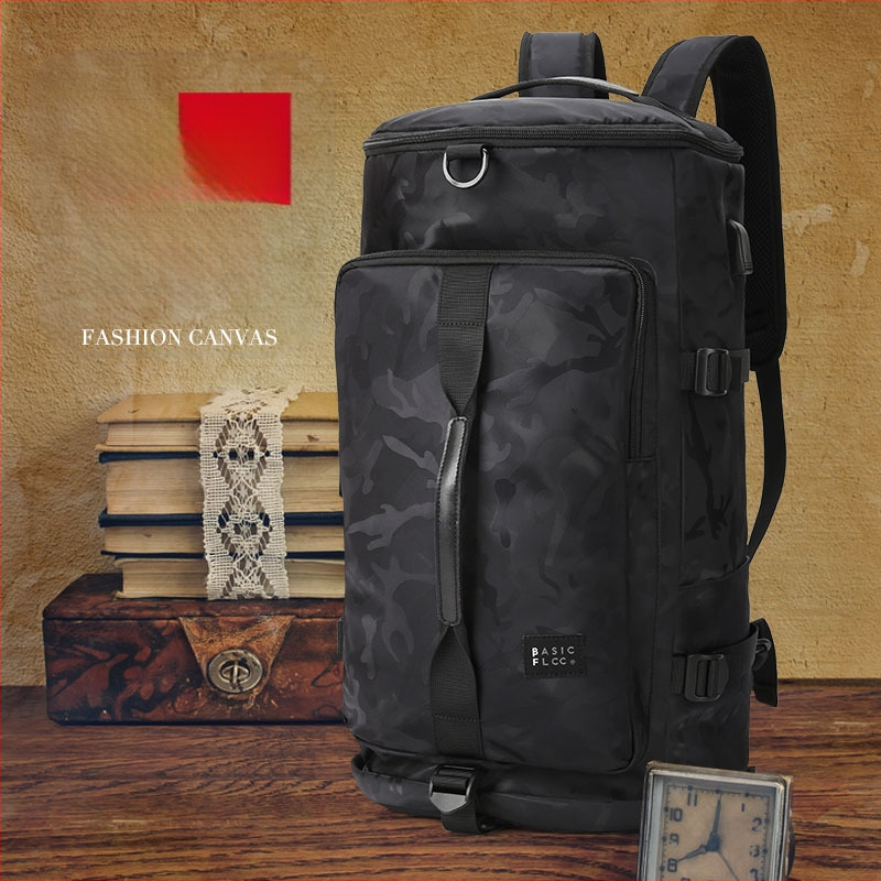 Vyrinė nailoninė kelioninė kuprinė, talpa 36–55 L, kvėpuojanti, atspari vandeniui, dėvėjimui atspari ir nuo vagių apsauga, išlenkta peties juosta