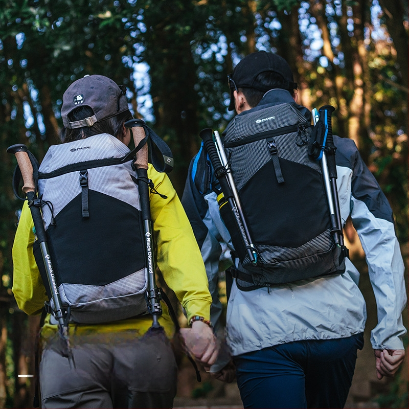 ANMEILU Žygio kuprinė – lengva, kvėpuojanti nailono medžiaga, universalus, išlenkti pečių dirželiai, languotas raštas
