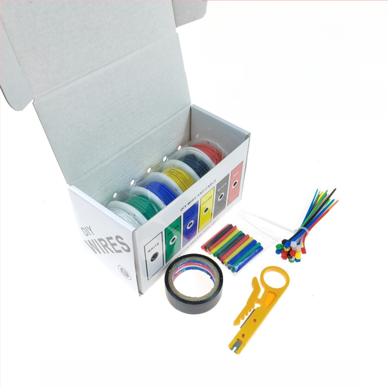 PVC izoliuotos varinės vielos cinko danga, 16-30 AWG, ROHS sertifikatas, vidiniam elektros įrangai.