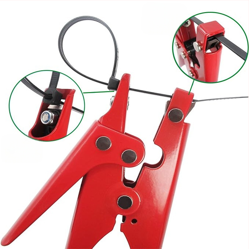 Zip tie pistoletas, rankinis, automatinis įtempimas, neslidus metalo korpusas, SOX, didelio anglies plienas, svoris 0.26