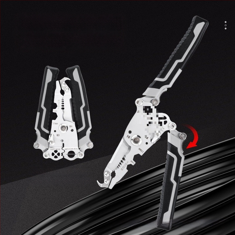 Klešta za skidanje izolacije kablova, sklopiva, višestruka namjena, ručna, težina 200 g