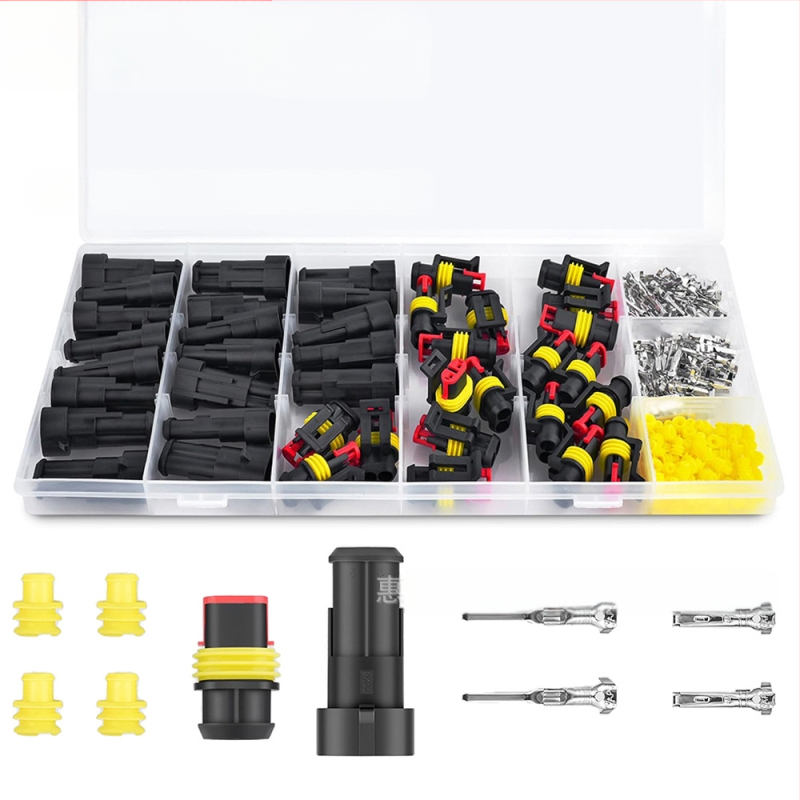 Weijie водоустойчив 2-pin автомобилен конектор, пластмасова изолация, HID съвместим