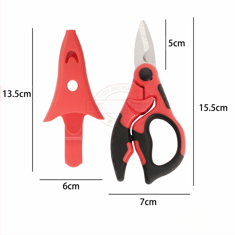 Nerūdijančio plieno daugiafunkcinės žirklės elektrikams, lakštų pjovimui, sodininkystei ir šakų kirpimui