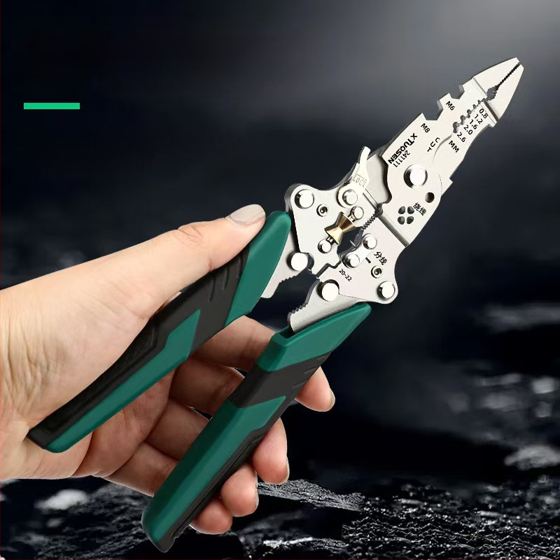 18-u-1 višenamjenski električni kliješt za skidanje izolacije s vodiča, za elektrikare, rezanje i uvijanje žica