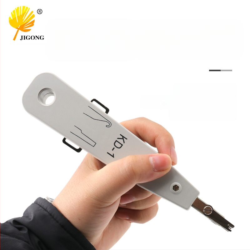 Skup mrežnih alata: rezač žice, kliješta za žice, okvir za distribuciju, konstrukcija od plastike i čelika