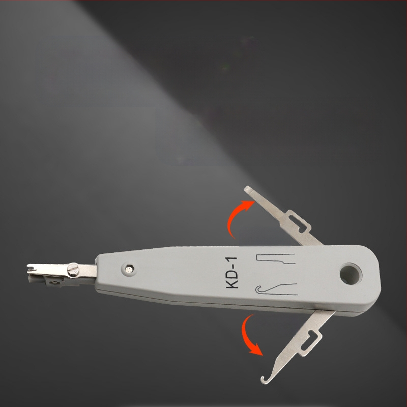 Skup mrežnih alata: rezač žice, kliješta za žice, okvir za distribuciju, konstrukcija od plastike i čelika