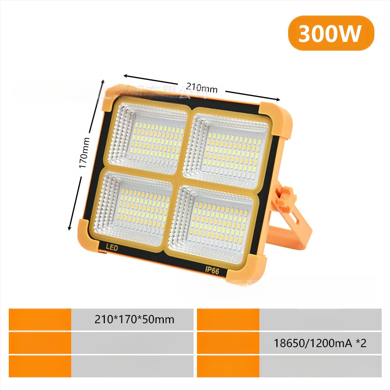 Saulės energijos kempingo lemputė – nešiojama LED prožektorius vidaus ir lauko naudojimui, USB avarinis apšvietimas, 6V