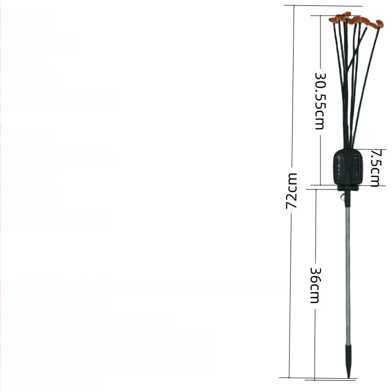 Saulės energijos bitės LED sodo žibintas – lauko kraštovaizdžio apšvietimas, pastoralinis stilius, rankinis jungiklis