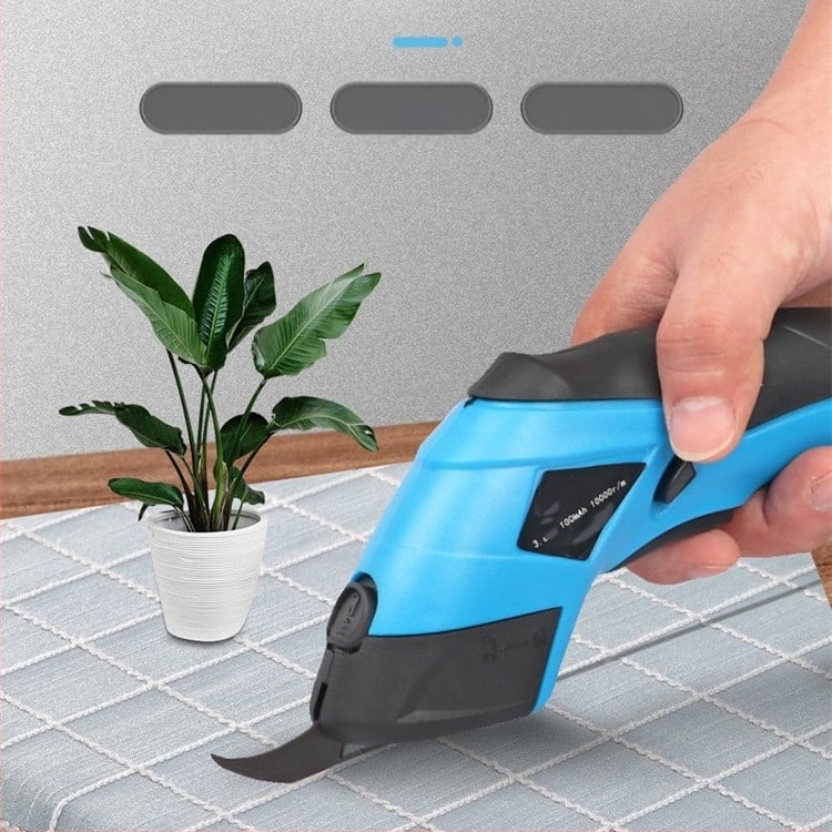 Elektrinės žirklės audiniams ir odai, įkraunama Ličio baterija, įtampa 16,8–21V, gamintojas Wanyu hardware