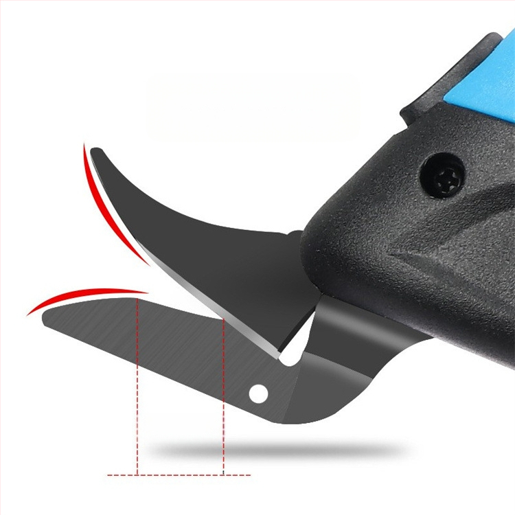 Elektrinės žirklės audiniams ir odai, įkraunama Ličio baterija, įtampa 16,8–21V, gamintojas Wanyu hardware