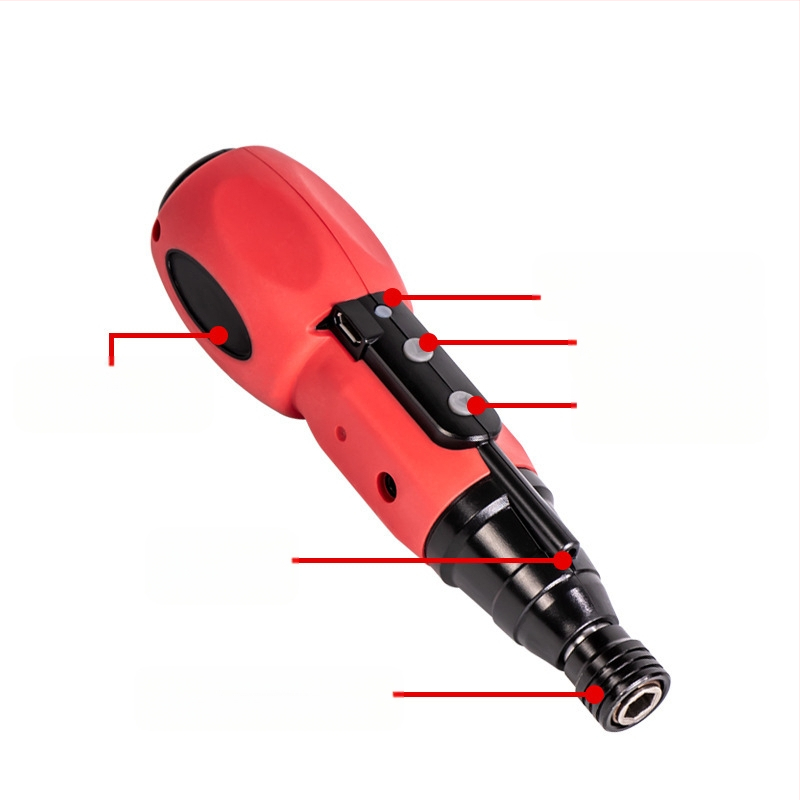 Ηλεκτρικό κατσαβίδι 3.6V, USB επαναφορτιζόμενο, μαγνητικός προσαρμοστής για βίδες, για οικιακή χρήση