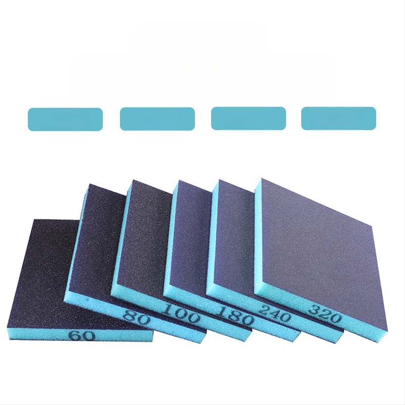 RUITOOL Sūklis slīpēšanas Bloks, divpusējs metālam un kokam, alumīna + sūklis, pulēšana, pielāgota apstrāde