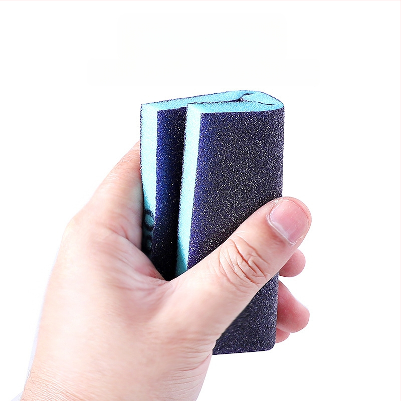 RUITOOL Sūklis slīpēšanas Bloks, divpusējs metālam un kokam, alumīna + sūklis, pulēšana, pielāgota apstrāde