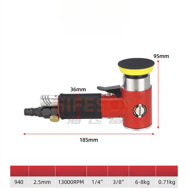 Sea Flying Shark εκκεντρικό πνευματικό τριβείο για λείανση, γυάλισμα και κερώσεις αυτοκινήτων