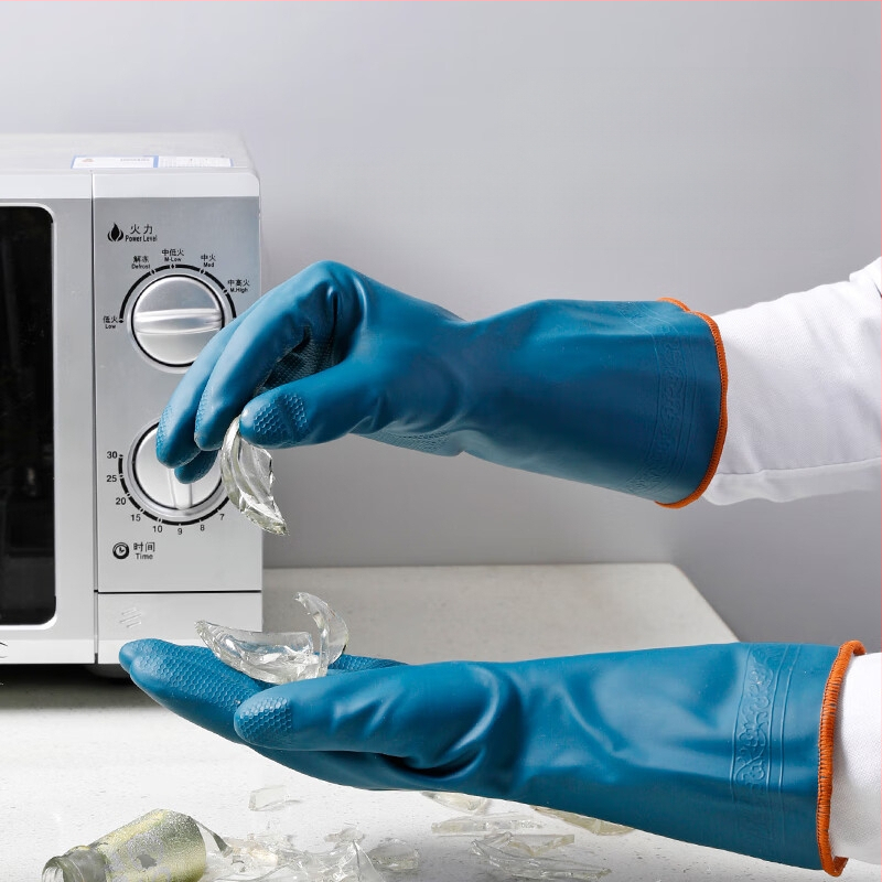 Maryya PVC stora virtuvės pirštinės, atsparios vandeniui, patvarios, vienos spalvos