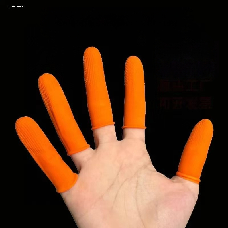 Διαφανείς μιας χρήσης λατέξ θήκες δακτύλων με τραχιά υφή, αντιολισθητικά, ανθεκτικά στη φθορά, για μανικιούρ και σαλόνι ομορφιάς