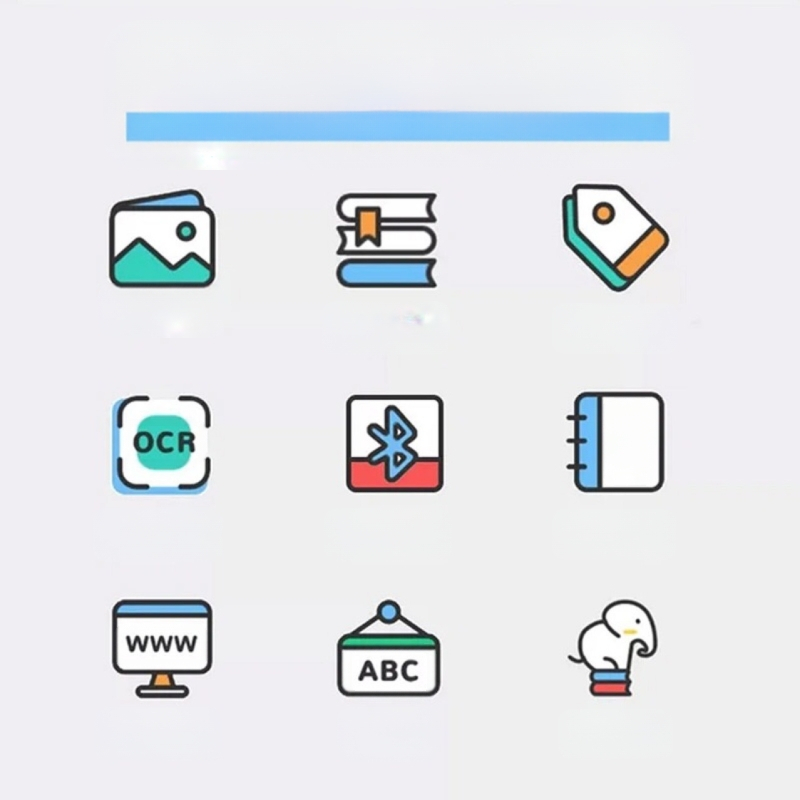 Портативен Bluetooth термален принтер за баркодове — формат на етикета 57×30 мм, неограничена хартия, вградена 1200mAh батерия, поддържа мрежово печат
