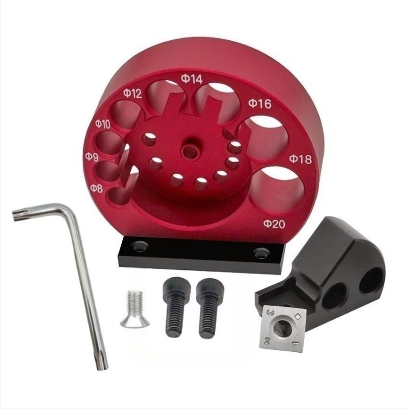 Εργαλείο ξυλουργικής: ρυθμιζόμενος διαμορφωτής με 8 οπές για μετατροπή ορθογώνιων ξύλινων λωρίδων σε κυκλικά τεμάχια (DIY)